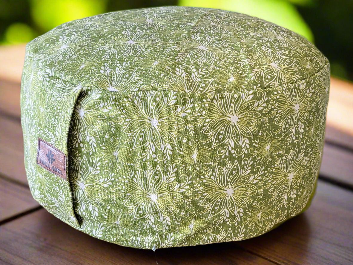 RONDO Meditation Cushion | Lotus | Olive Green - Yoga Soul