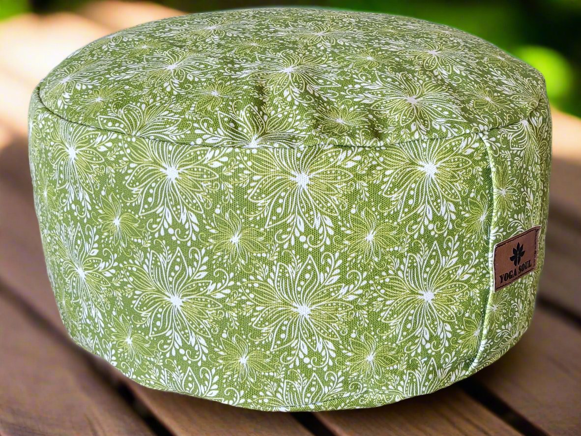 RONDO Meditation Cushion | Lotus | Olive Green - Yoga Soul