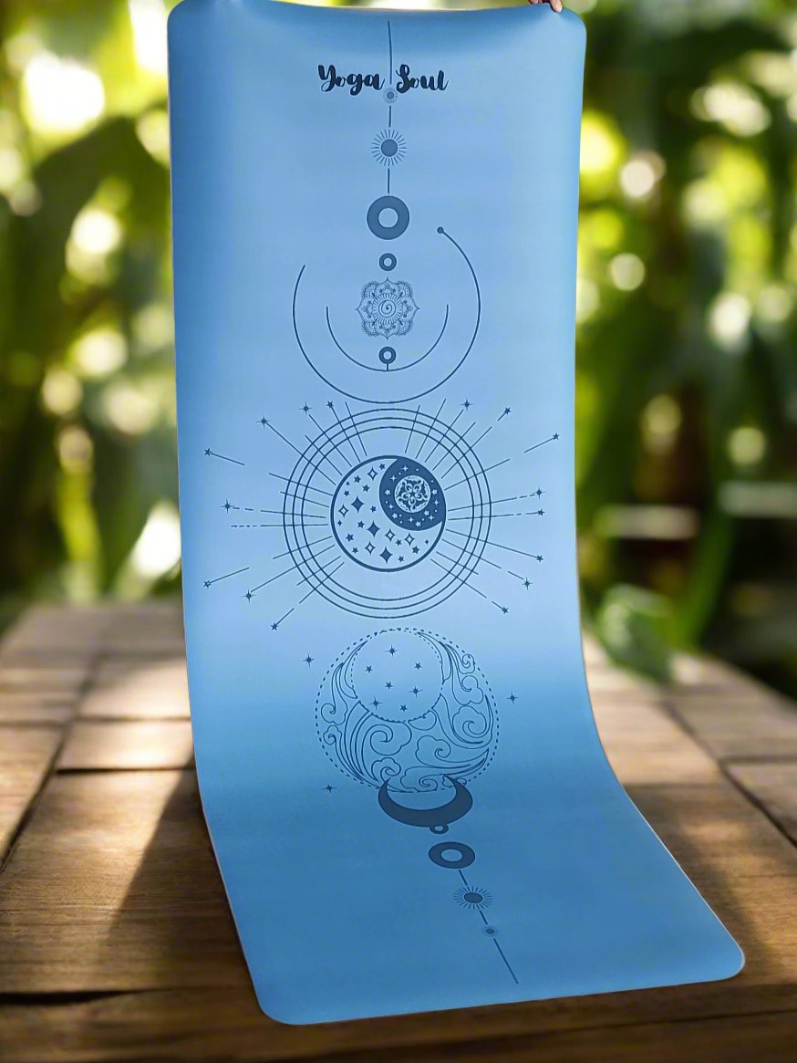 PowerPro Yoga Mat | Ocean Blue | Luna - Yoga Soul