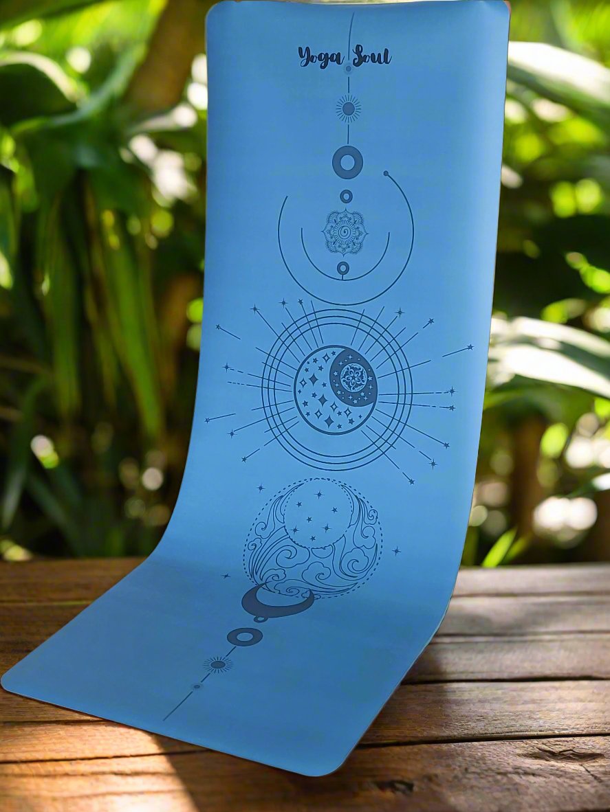 PowerPro Yoga Mat | Ocean Blue | Luna - Yoga Soul