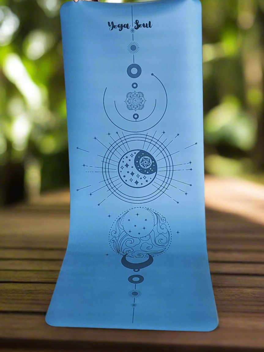 PowerPro Yoga Mat | Ocean Blue | Luna - Yoga Soul