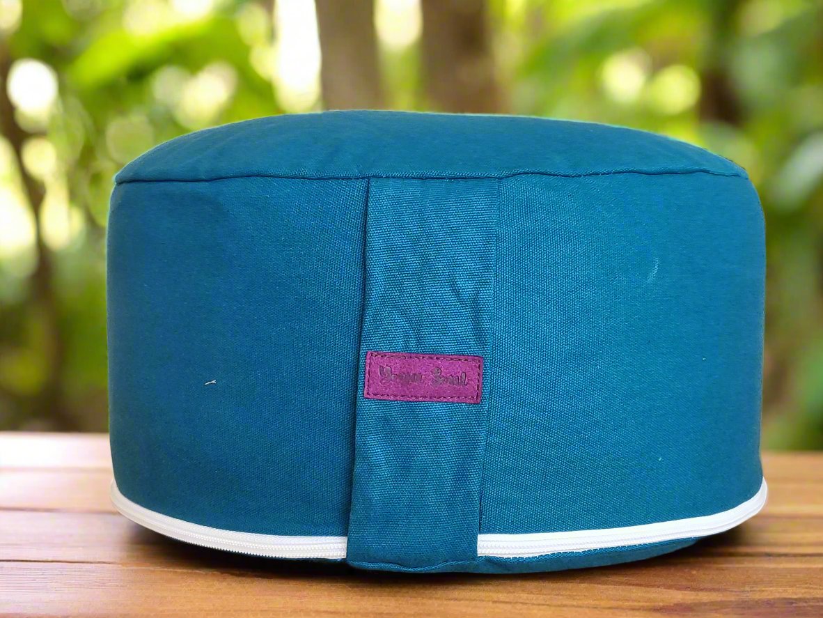 RONDO Meditation Cushion | Pure | Teal - Yoga Soul