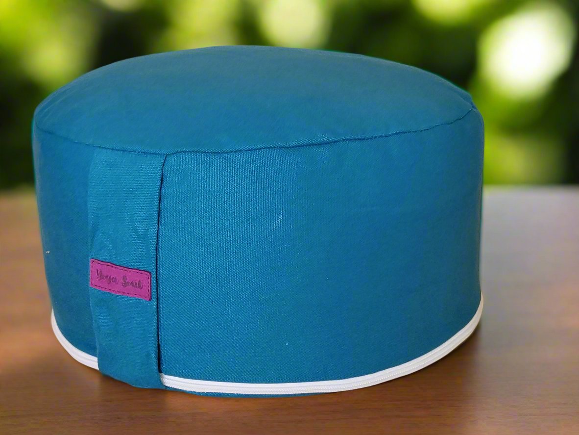 RONDO Meditation Cushion | Pure | Teal - Yoga Soul