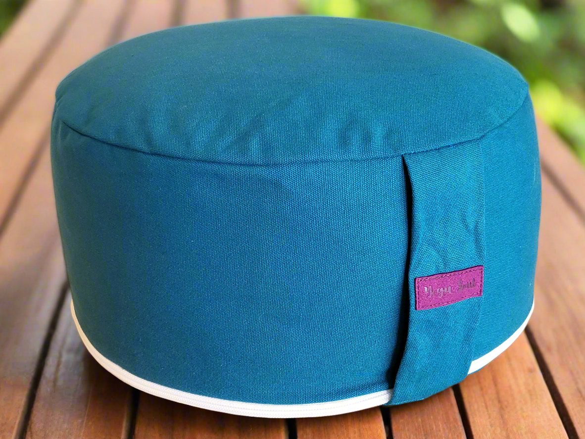 RONDO Meditation Cushion | Pure | Teal - Yoga Soul