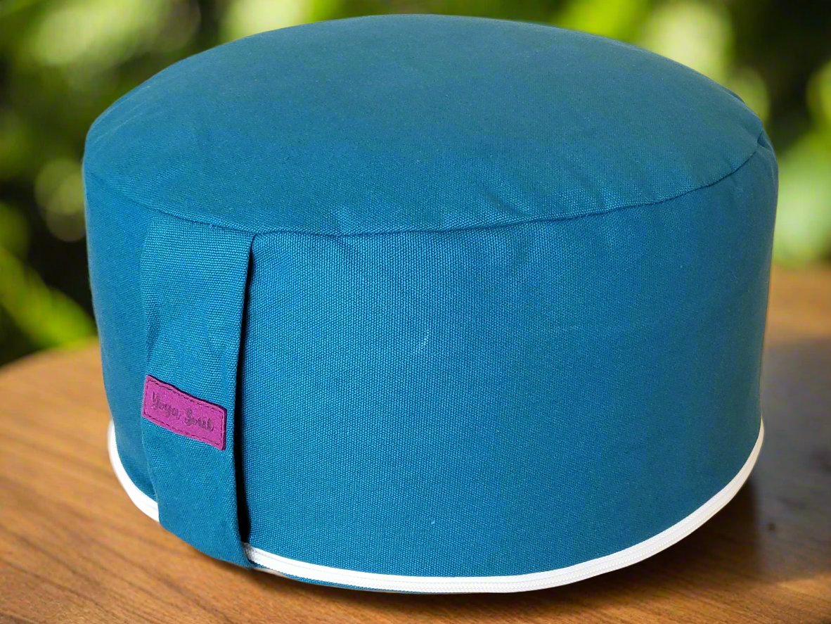 RONDO Meditation Cushion | Pure | Teal - Yoga Soul
