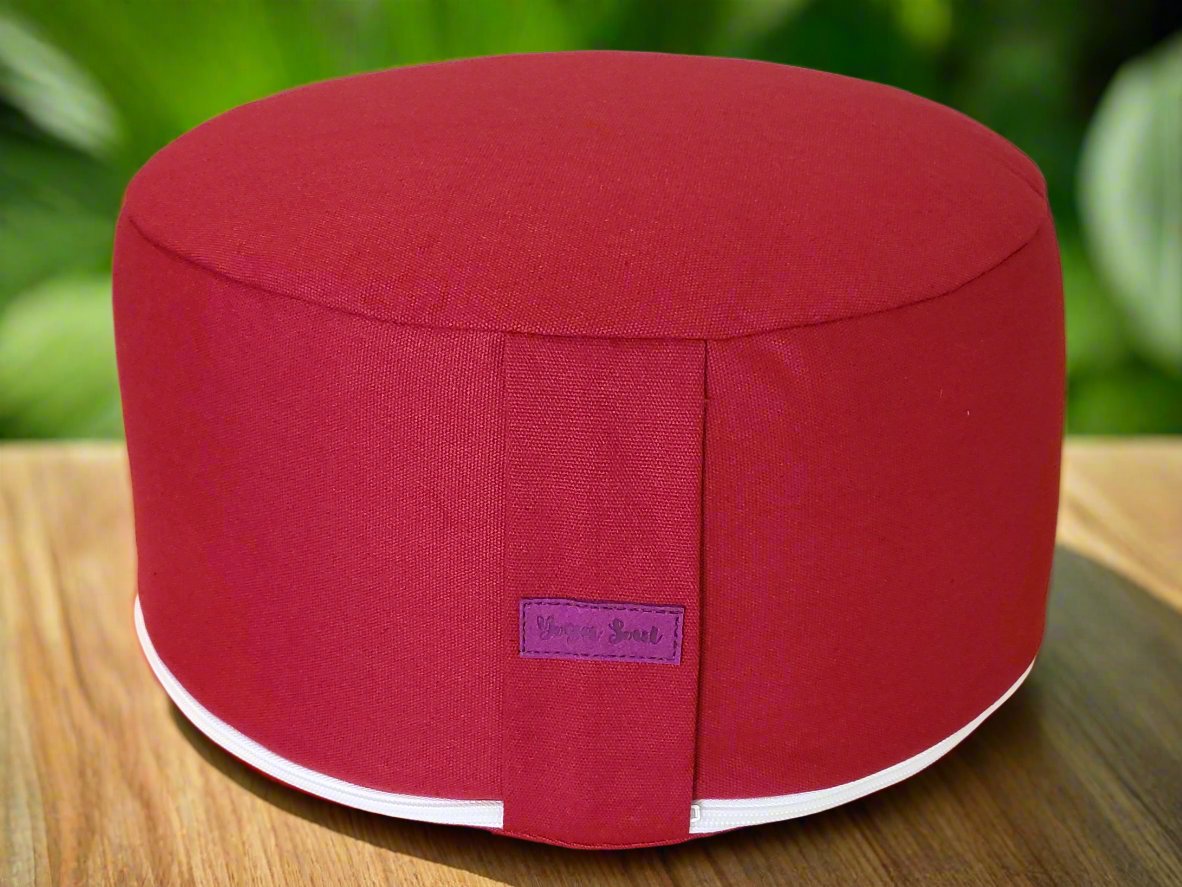 RONDO Meditation Cushion | Pure | Plum - Yoga Soul