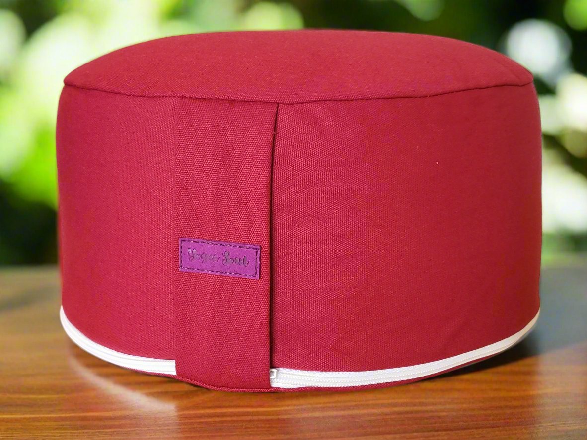 RONDO Meditation Cushion | Pure | Plum - Yoga Soul