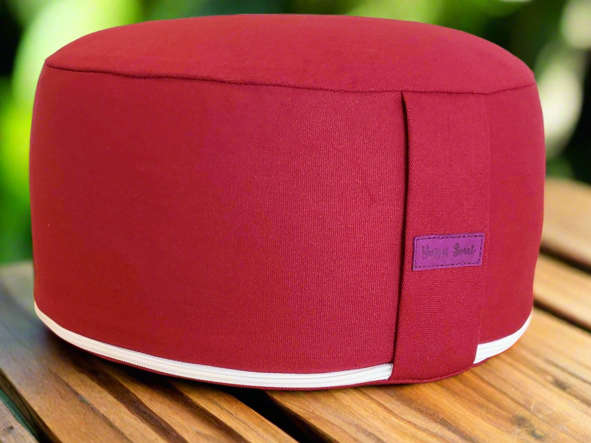 RONDO Meditation Cushion | Pure | Plum - Yoga Soul