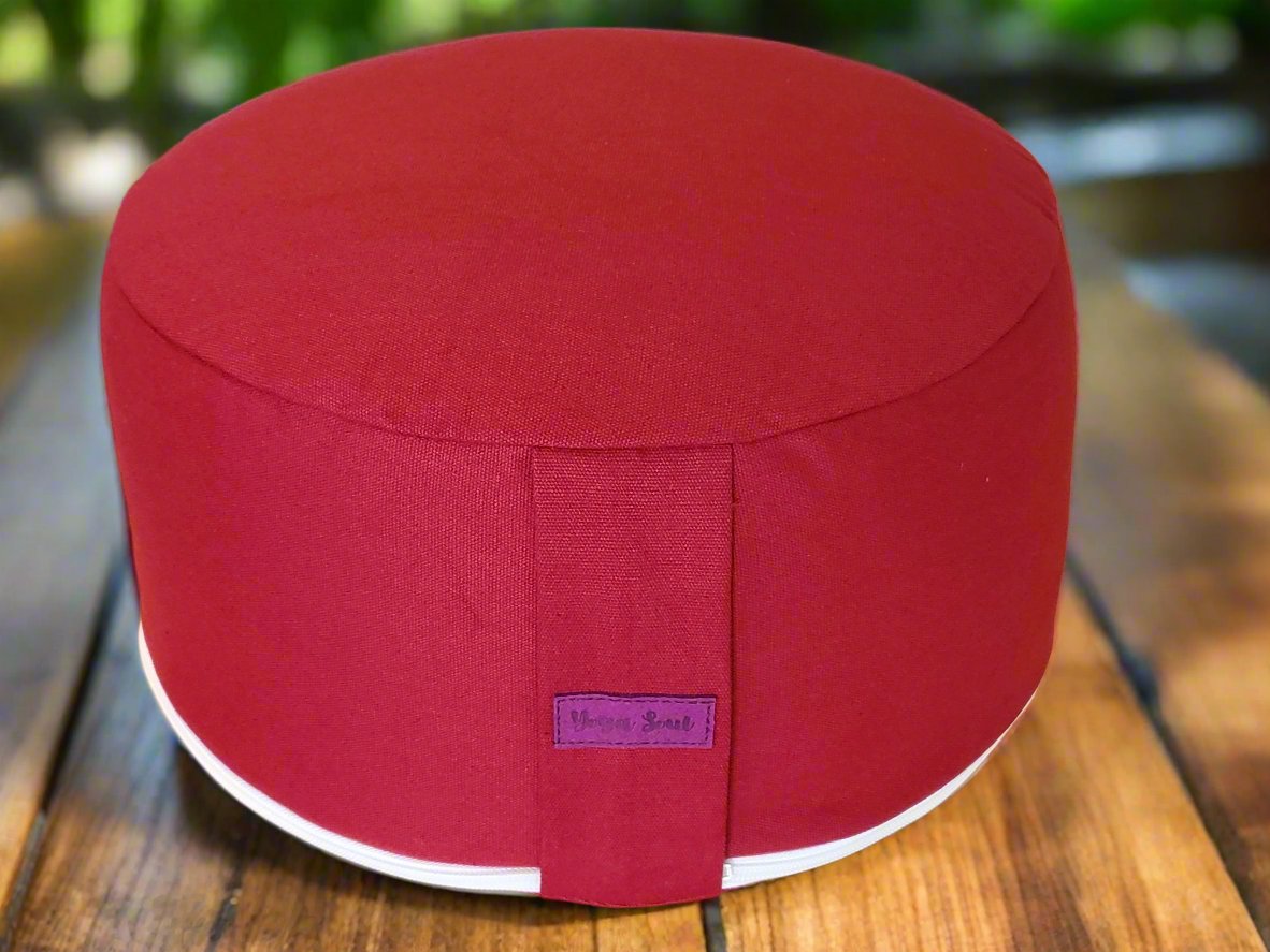 RONDO Meditation Cushion | Pure | Plum - Yoga Soul