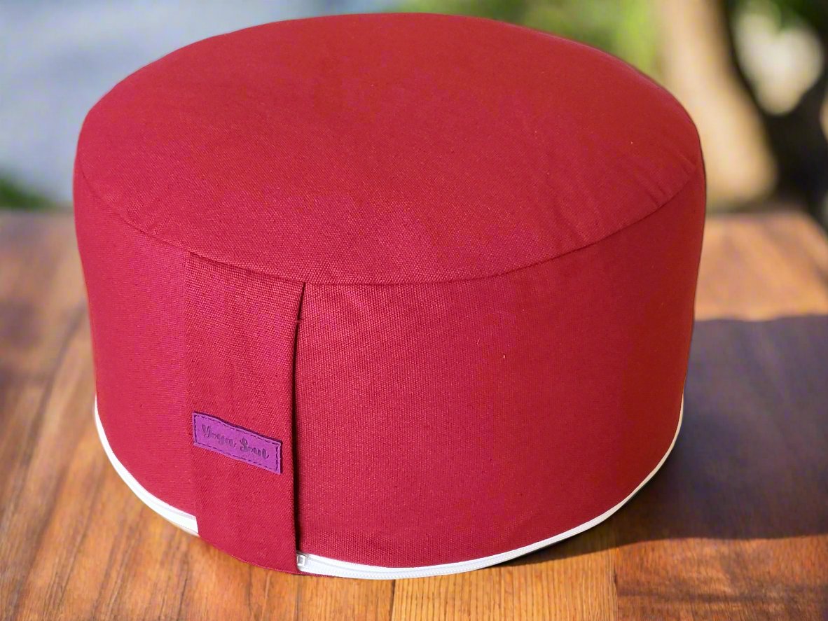 RONDO Meditation Cushion | Pure | Plum - Yoga Soul