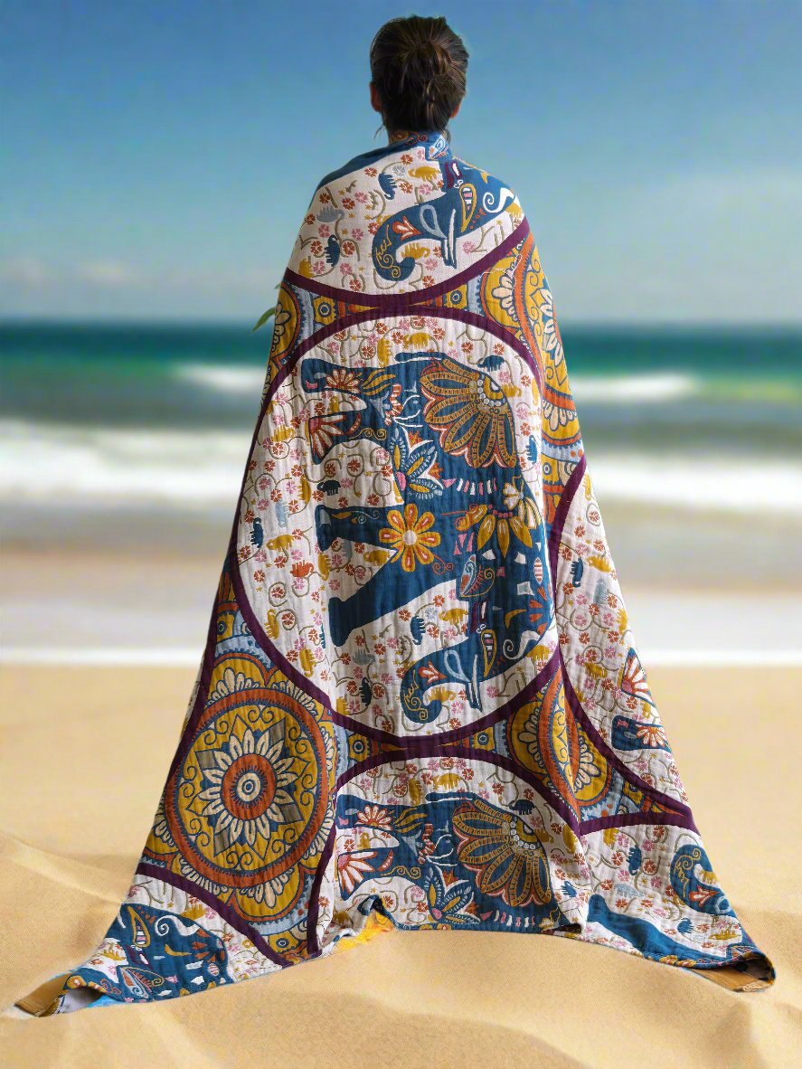 Yoga Blanket | Meditation Blanket | Elephant - Yoga Soul
