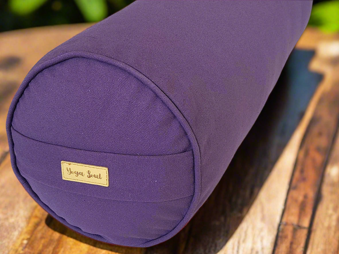 Round Yoga Bolster | Pure | Amethyst - Yoga Soul