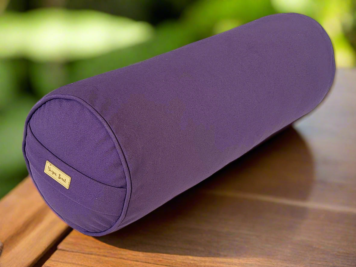 Round Yoga Bolster | Pure | Amethyst - Yoga Soul