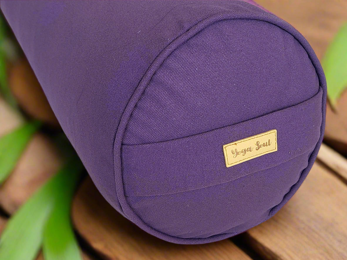 Round Yoga Bolster | Pure | Amethyst - Yoga Soul