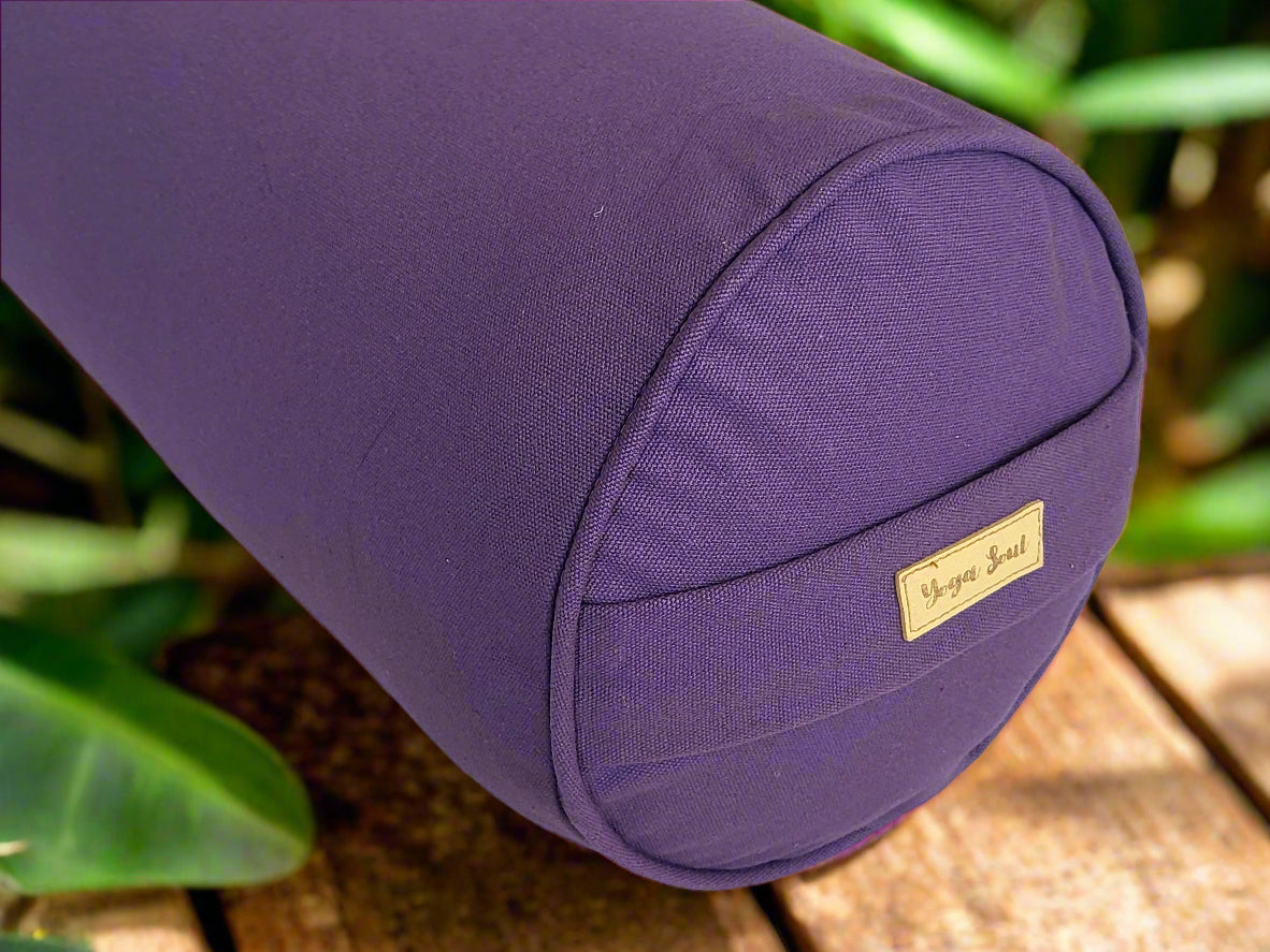 Round Yoga Bolster | Pure | Amethyst - Yoga Soul