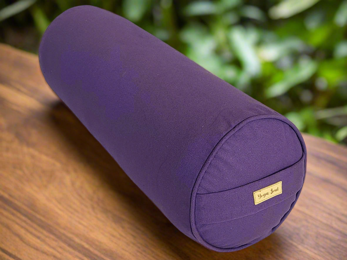 Round Yoga Bolster | Pure | Amethyst - Yoga Soul