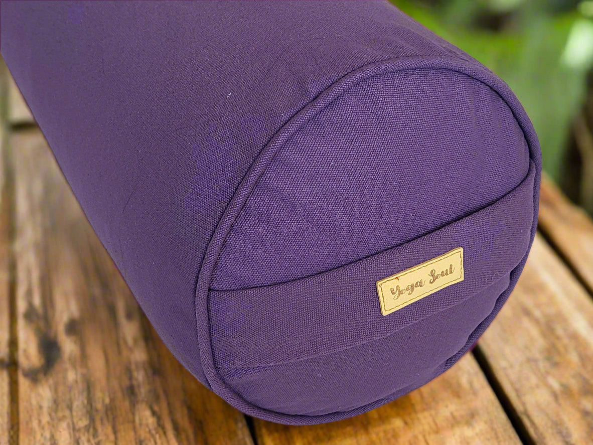 Round Yoga Bolster | Pure | Amethyst - Yoga Soul