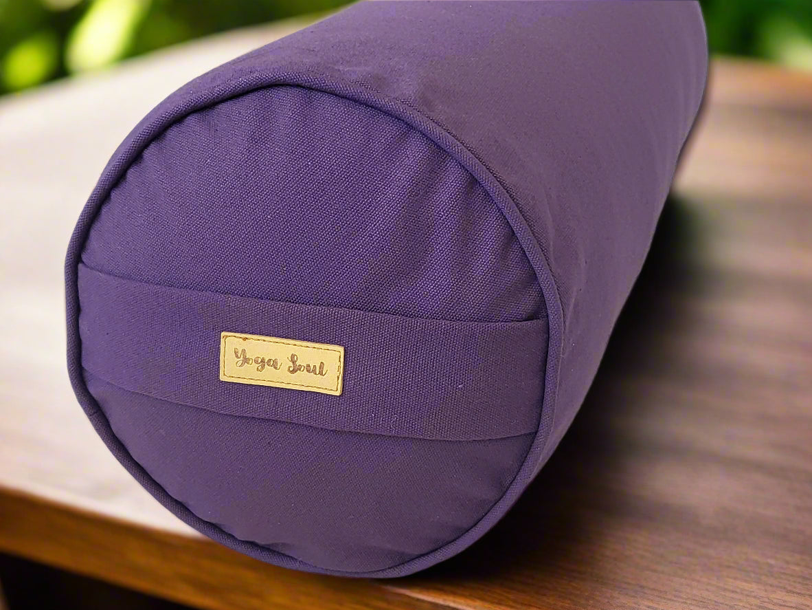 Round Yoga Bolster | Pure | Amethyst - Yoga Soul