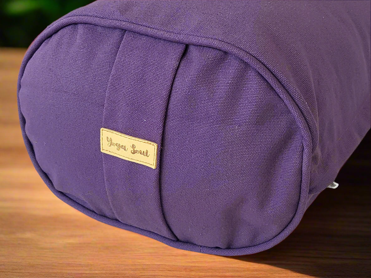 Oval Yoga Bolster | Pure | Amethyst - Yoga Soul