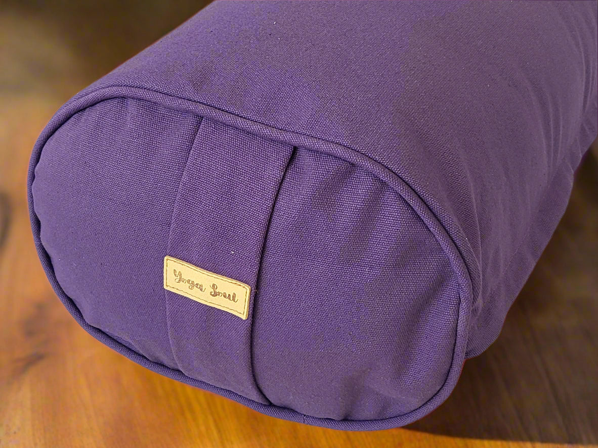 Oval Yoga Bolster | Pure | Amethyst - Yoga Soul