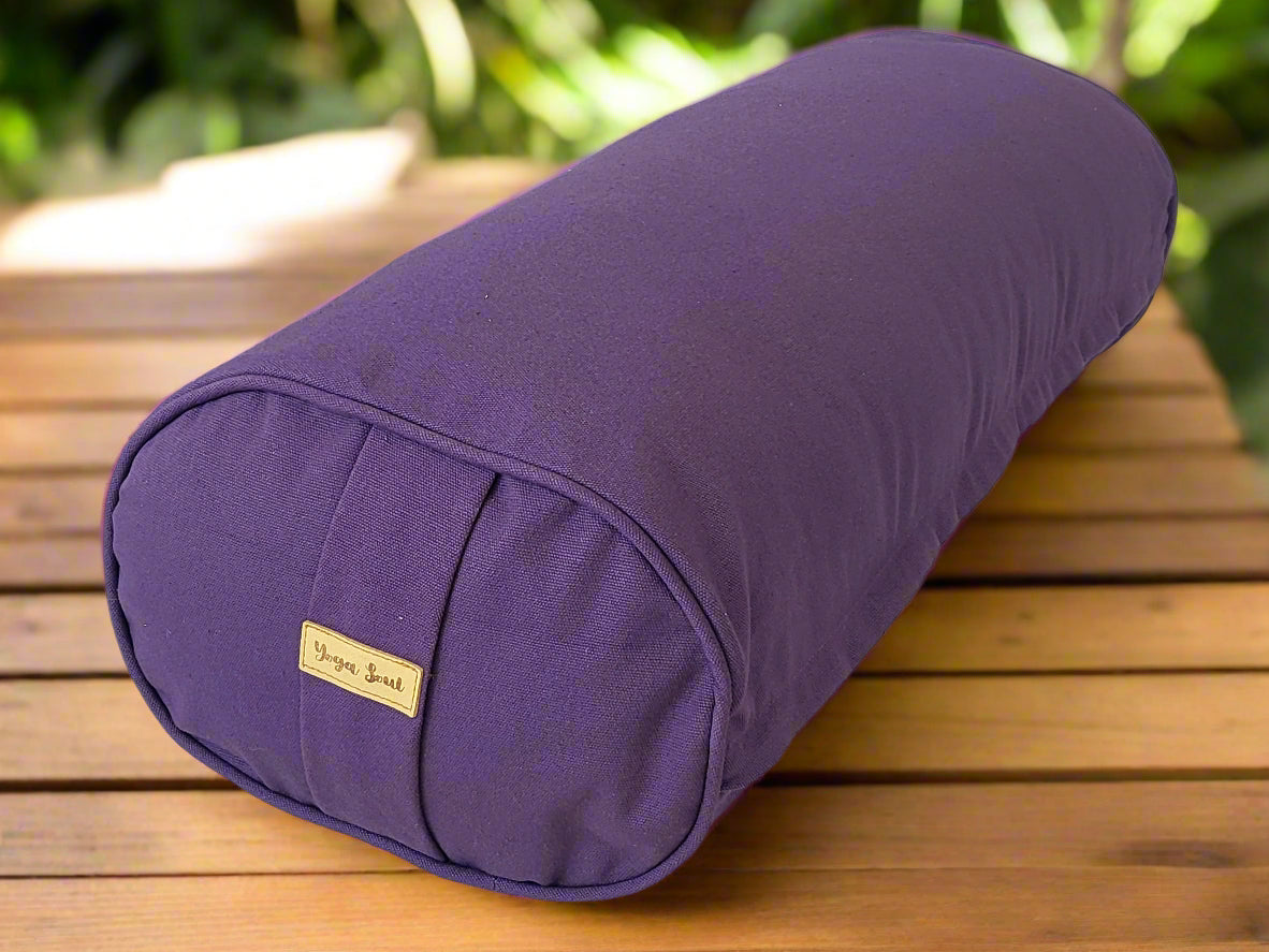Oval Yoga Bolster | Pure | Amethyst - Yoga Soul