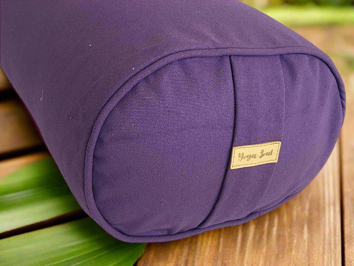 Oval Yoga Bolster | Pure | Amethyst - Yoga Soul