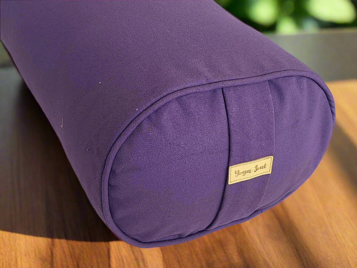 Oval Yoga Bolster | Pure | Amethyst - Yoga Soul
