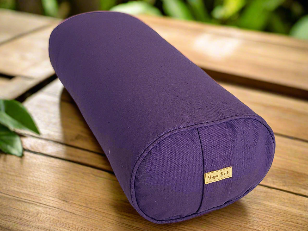 Oval Yoga Bolster | Pure | Amethyst - Yoga Soul