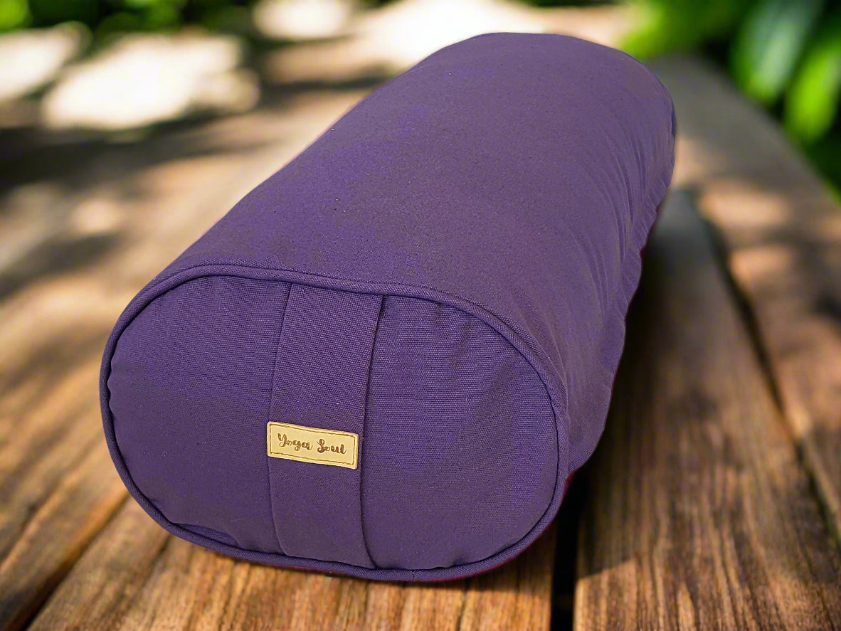 Oval Yoga Bolster | Pure | Amethyst - Yoga Soul