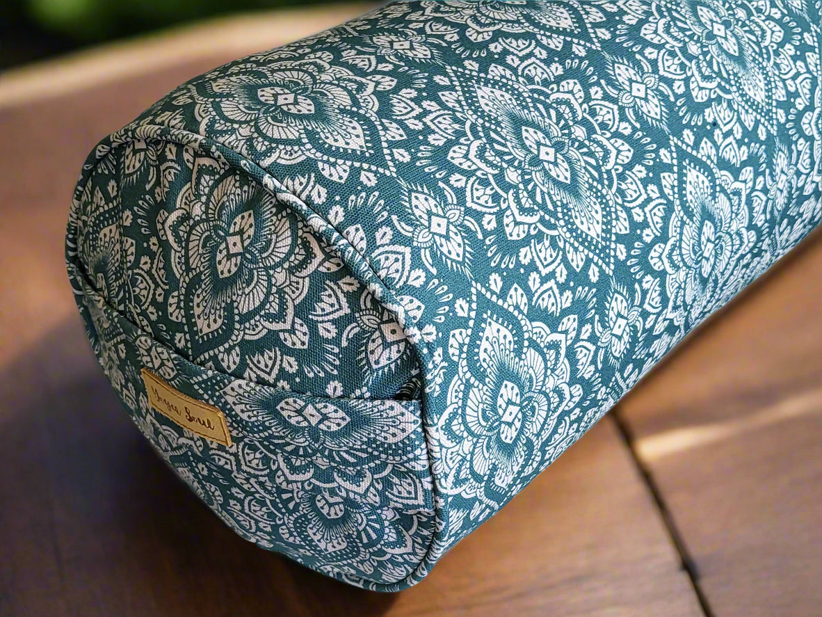 Round Yoga Bolster | Mandala | Sage - Yoga Soul