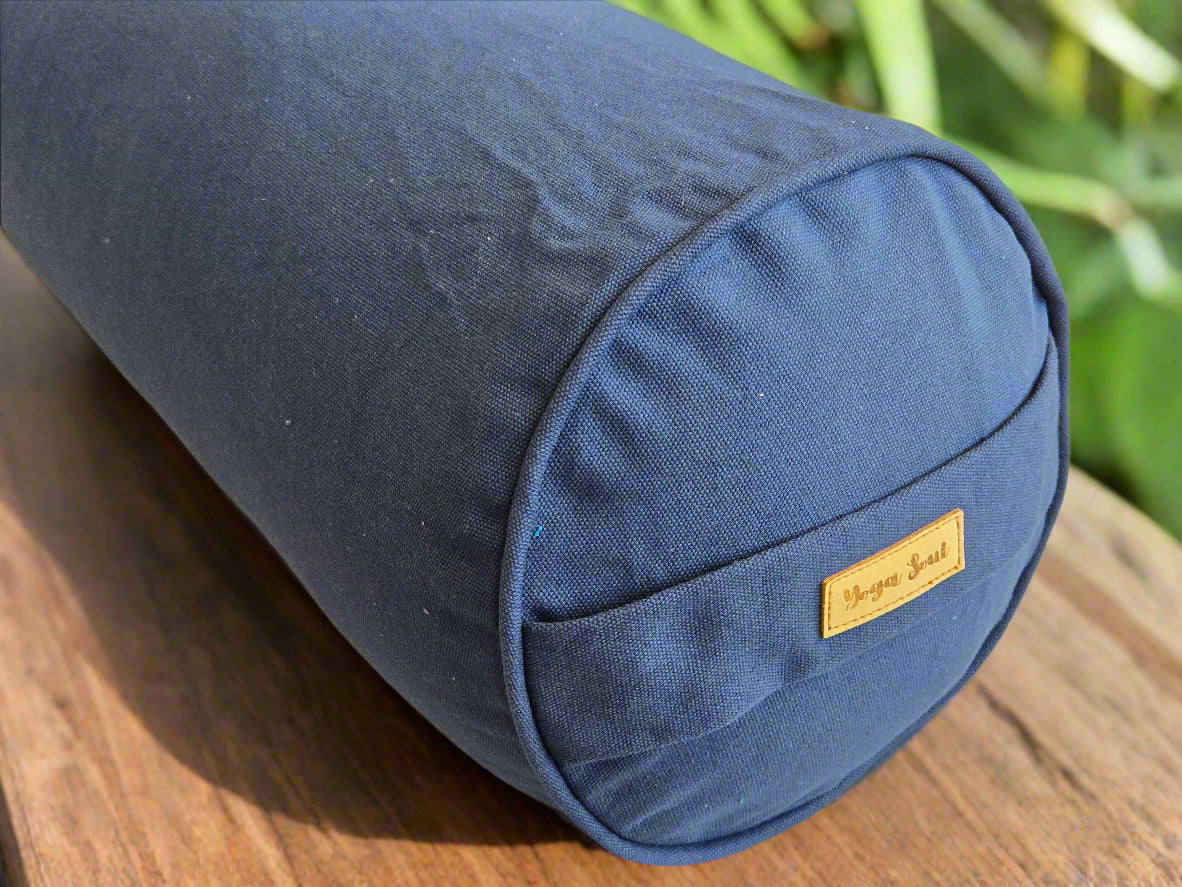 Round Yoga Bolster | Pure | Navy - Yoga Soul