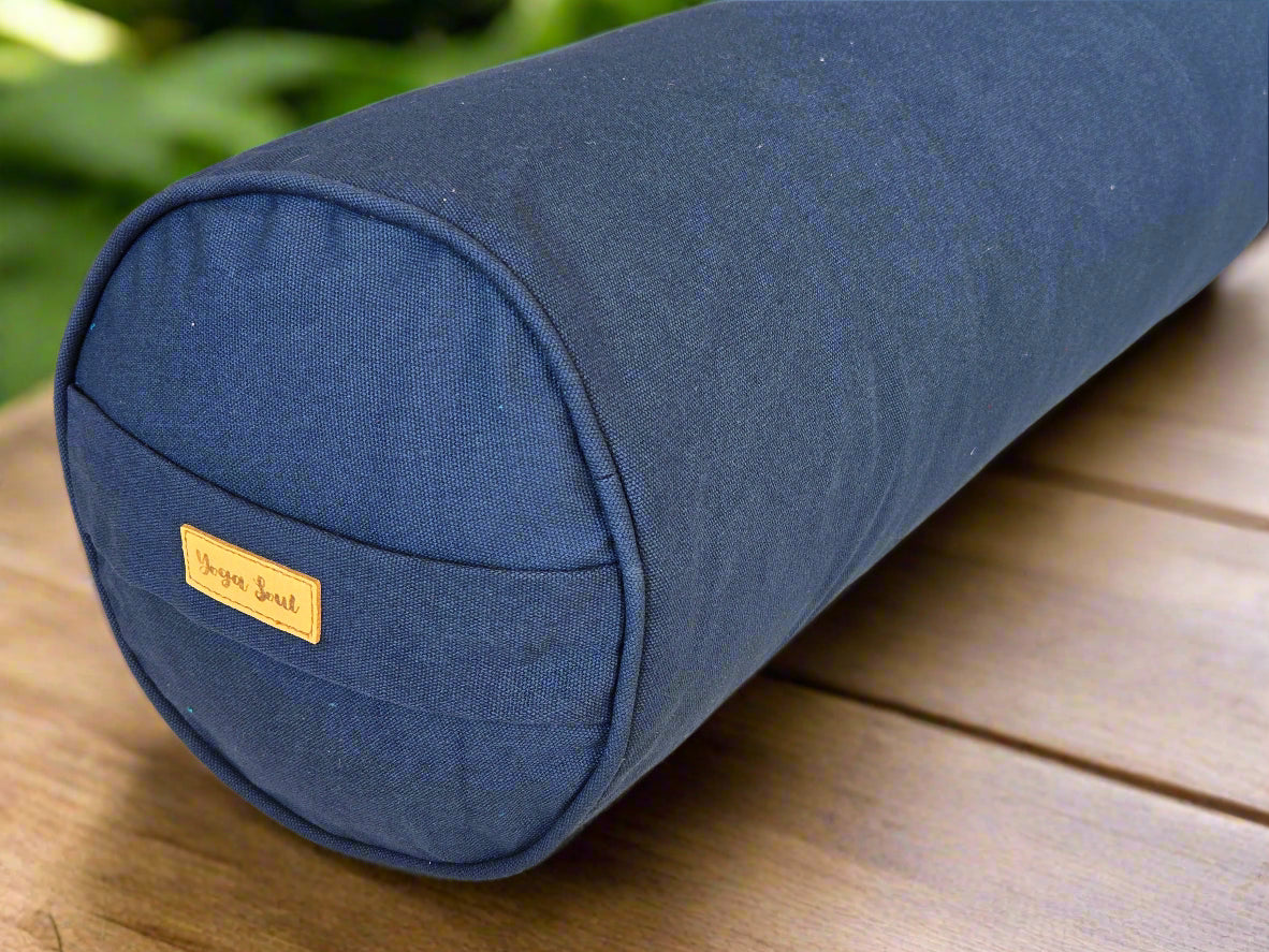 Round Yoga Bolster | Pure | Navy - Yoga Soul