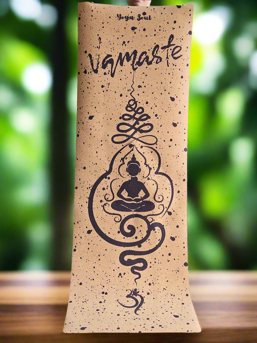 Cork Yoga Mat | Namaste - Yoga Soul