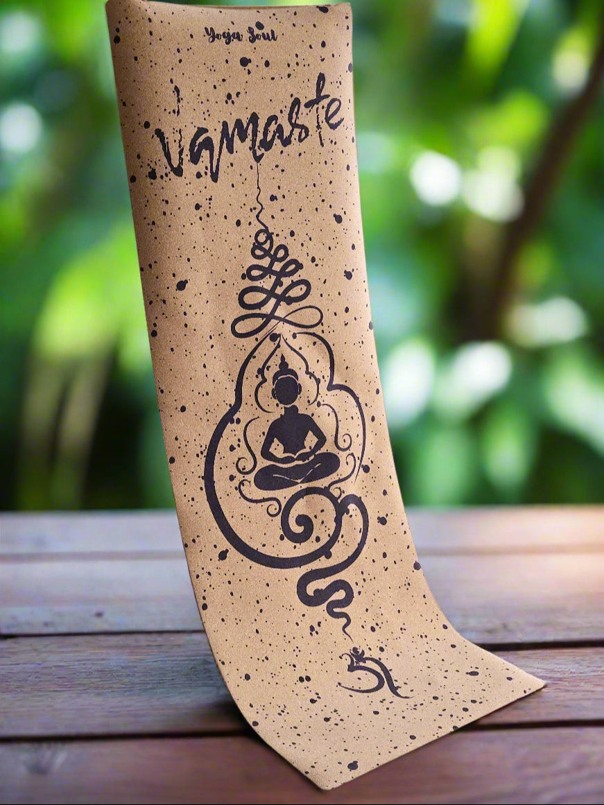 Cork Yoga Mat | Namaste - Yoga Soul