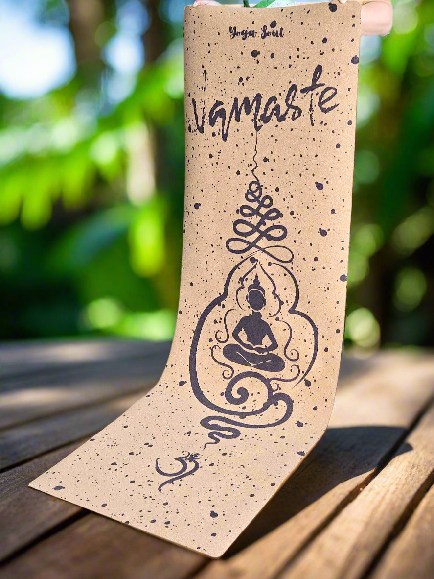 Cork Yoga Mat | Namaste - Yoga Soul