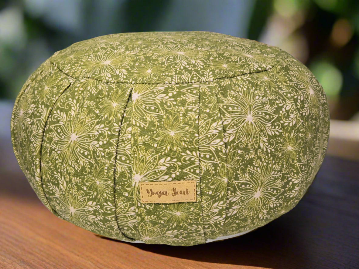 ZAFU Meditation Cushion | Lotus | Olive Green