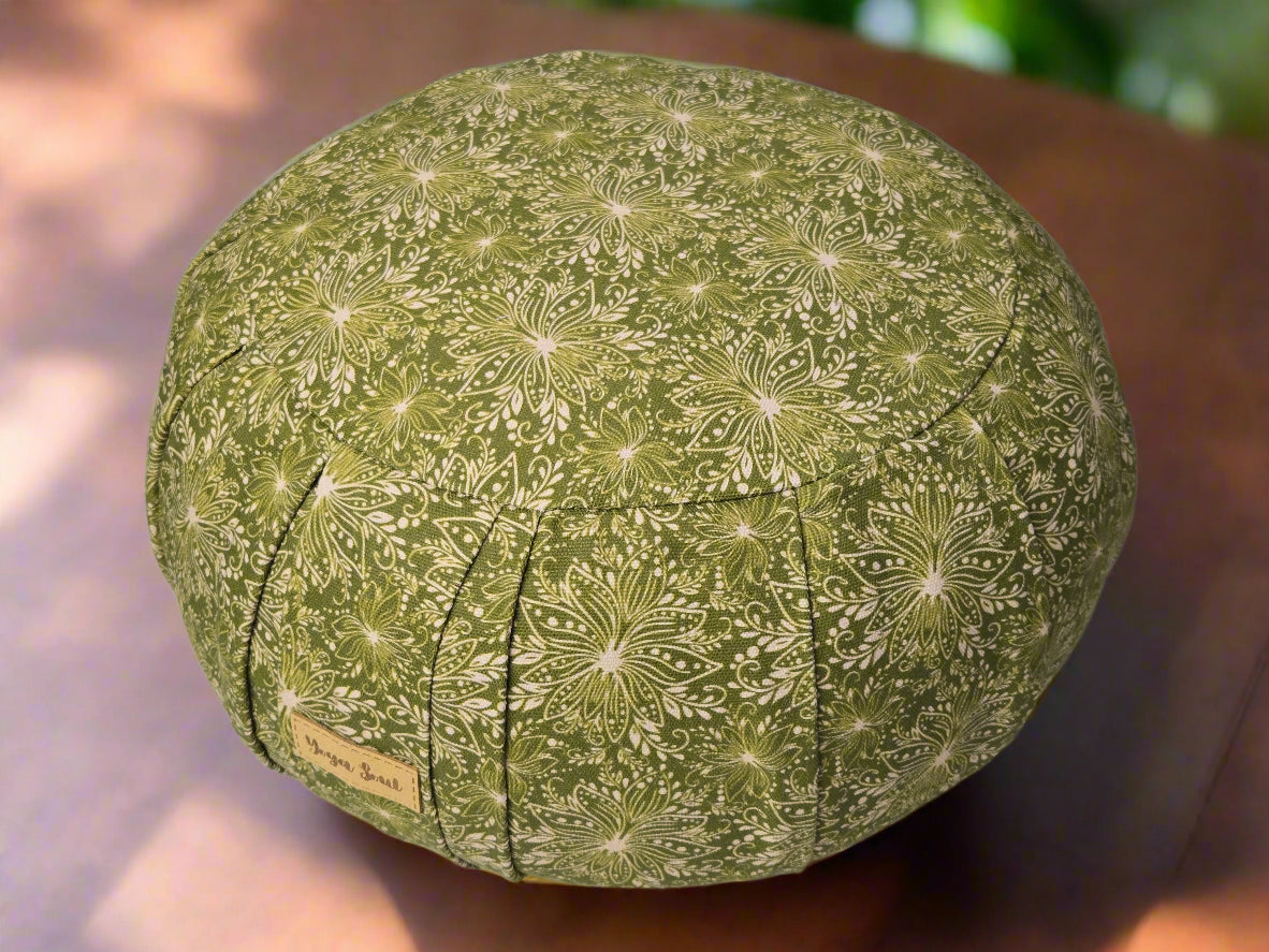 ZAFU Meditation Cushion | Lotus | Olive Green