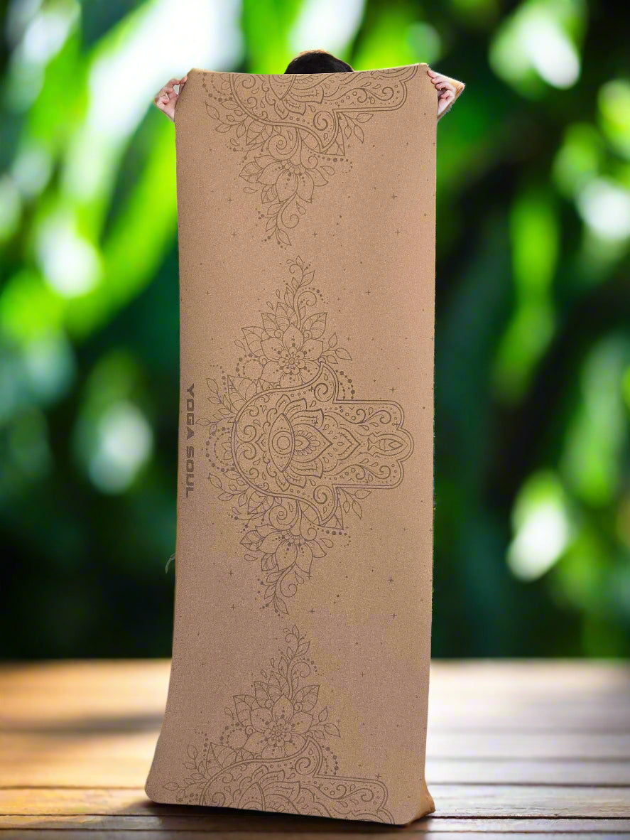 Cork Yoga Mat | Fatima + Strap - Yoga Soul