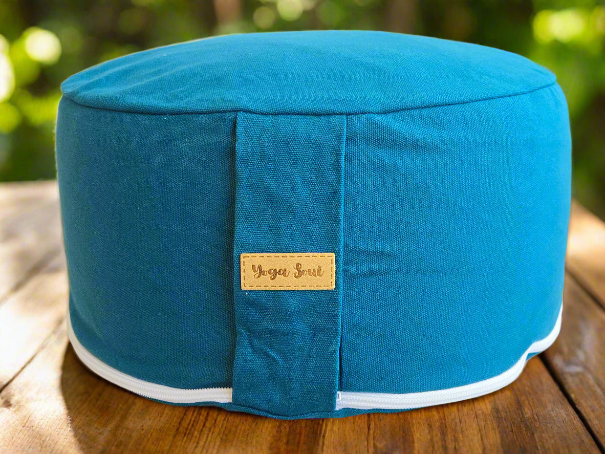 RONDO Meditation Cushion | Pure | Teal - Yoga Soul