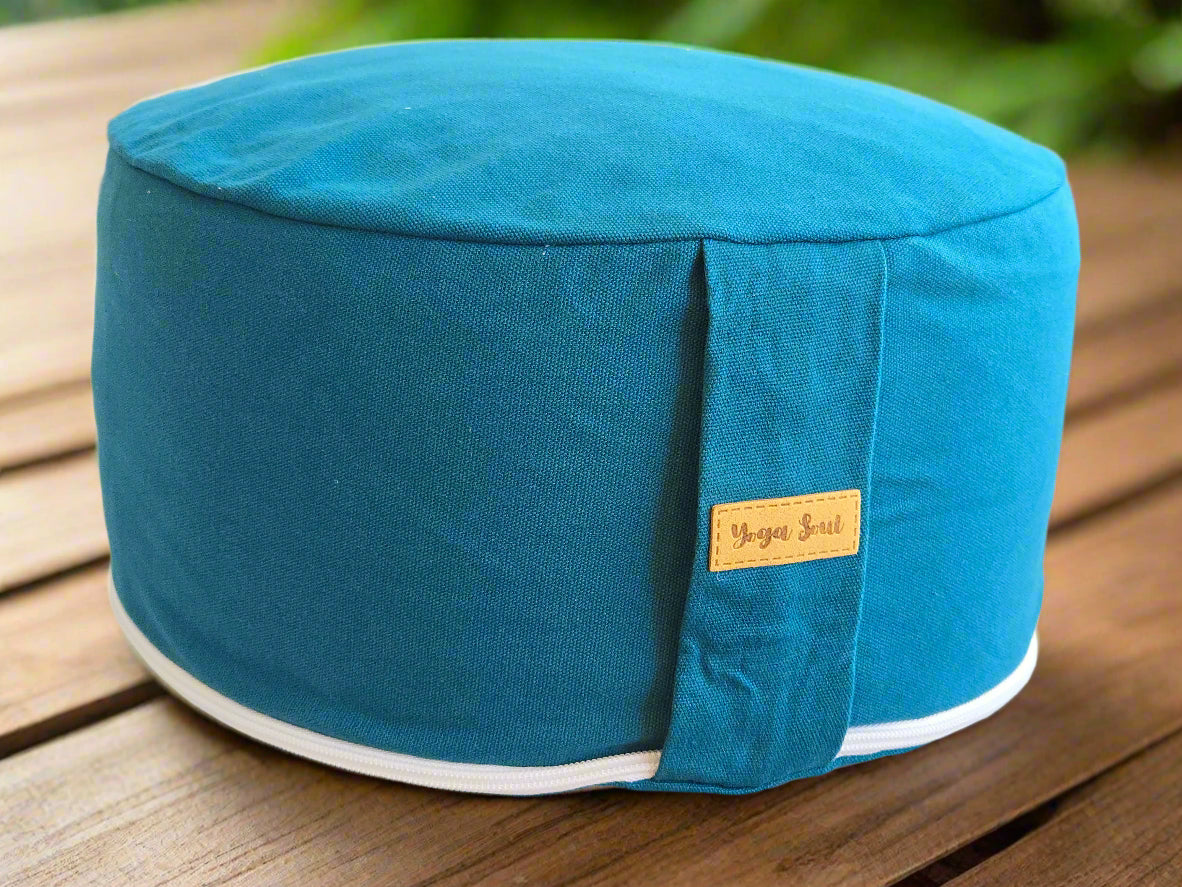 RONDO Meditation Cushion | Pure | Teal - Yoga Soul