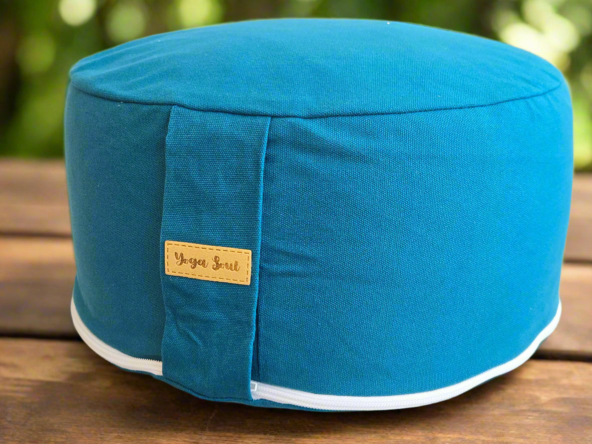 RONDO Meditation Cushion | Pure | Teal - Yoga Soul