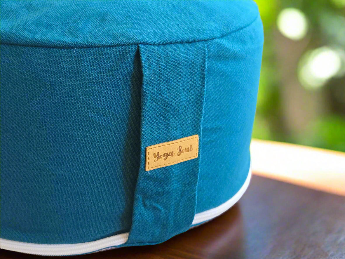 RONDO Meditation Cushion | Pure | Teal - Yoga Soul