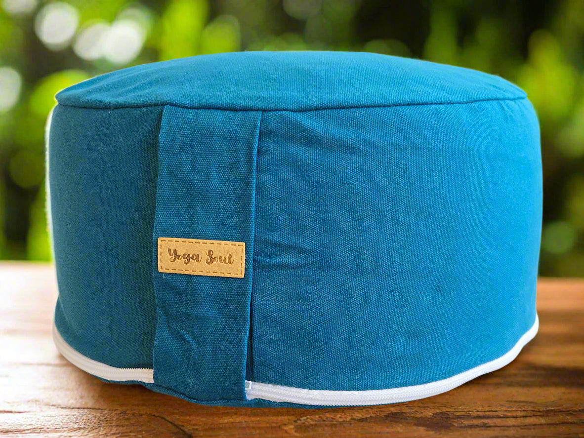 RONDO Meditation Cushion | Pure | Teal - Yoga Soul