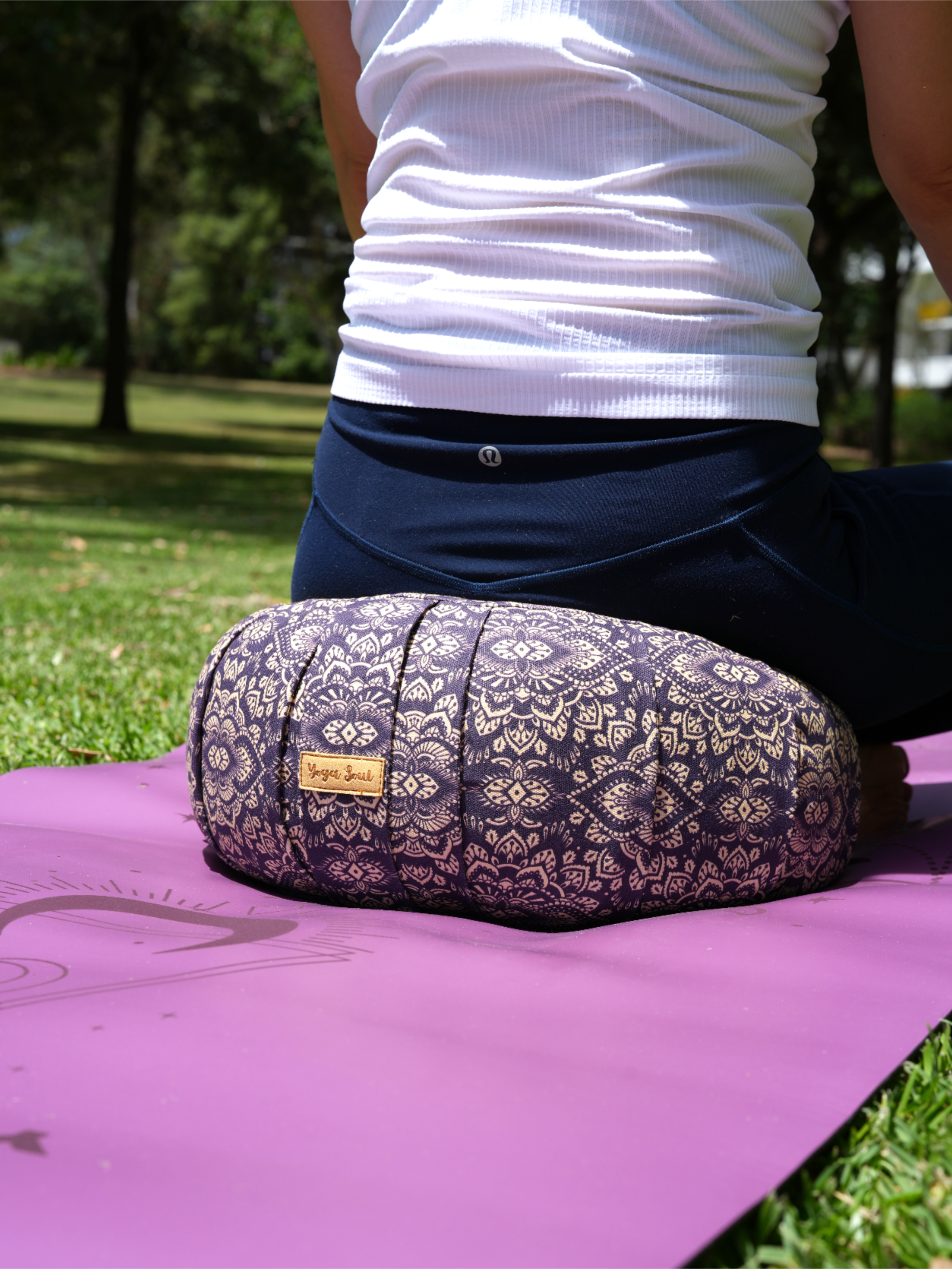 ZAFU Meditation Cushion | Mandala | Deep Purple