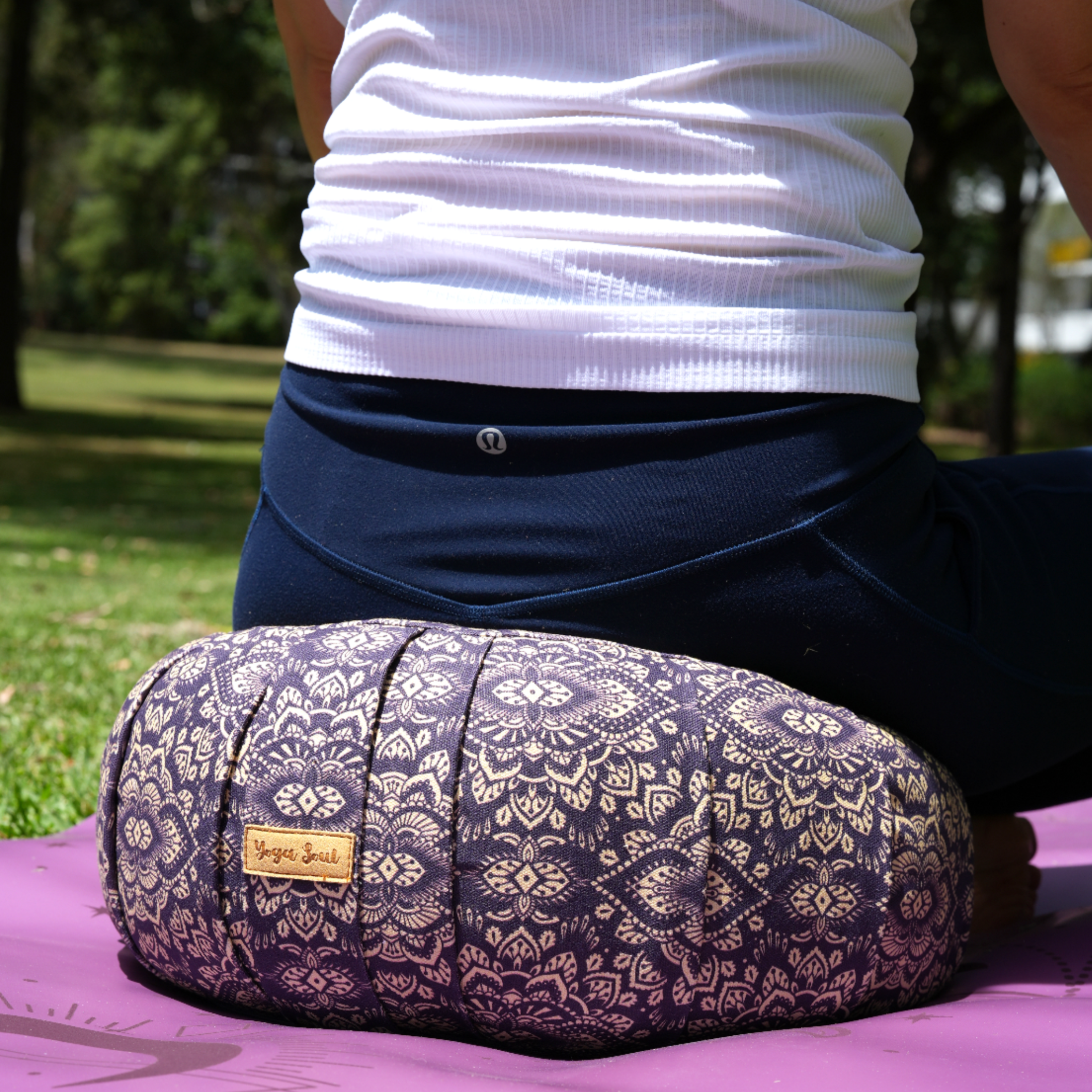 ZAFU Meditation Cushion | Mandala | Deep Purple