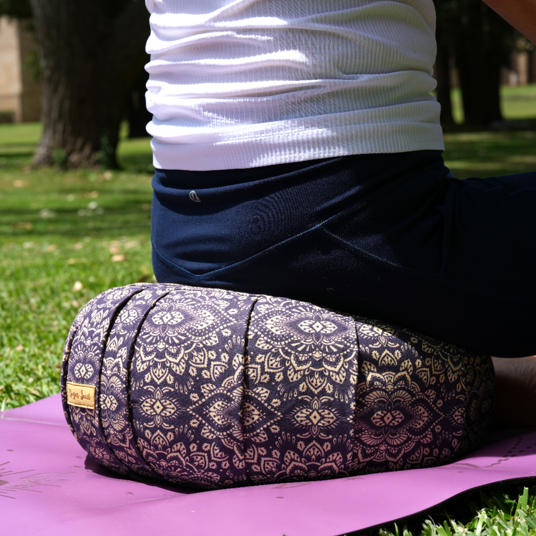 ZAFU Meditation Cushion | Mandala | Deep Purple