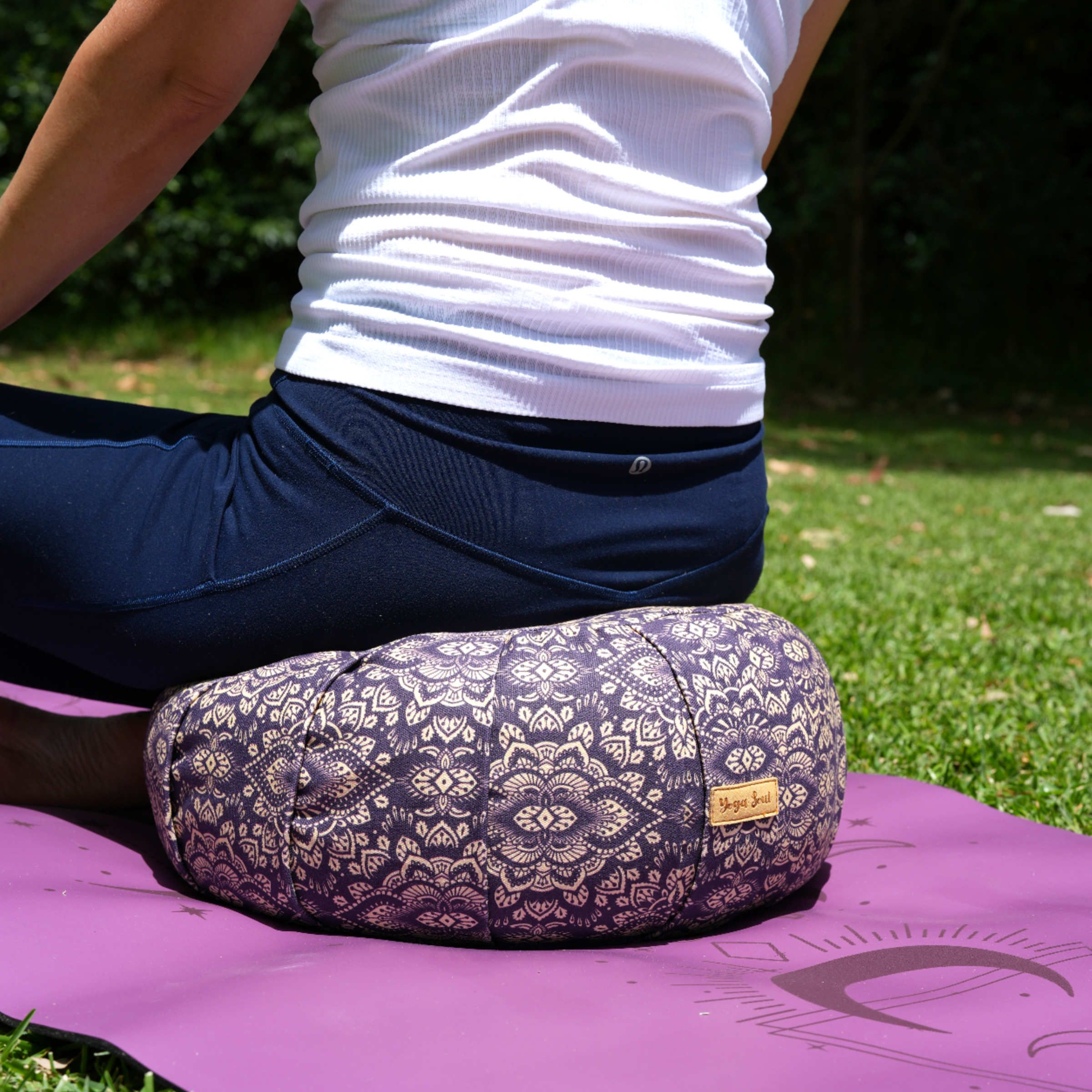 ZAFU Meditation Cushion | Mandala | Deep Purple