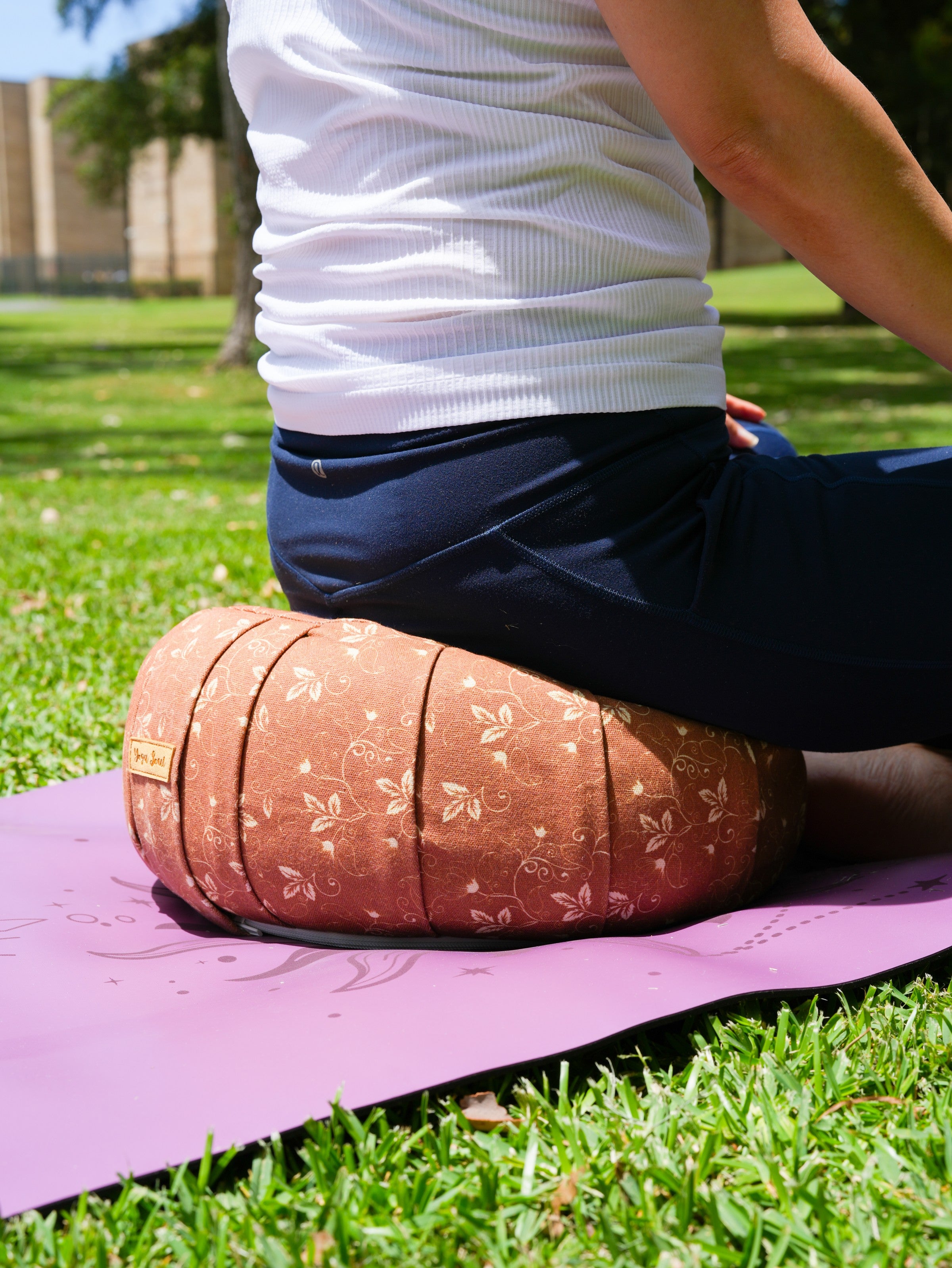 ZAFU Meditation Cushion | Lotus | Salted Caramel