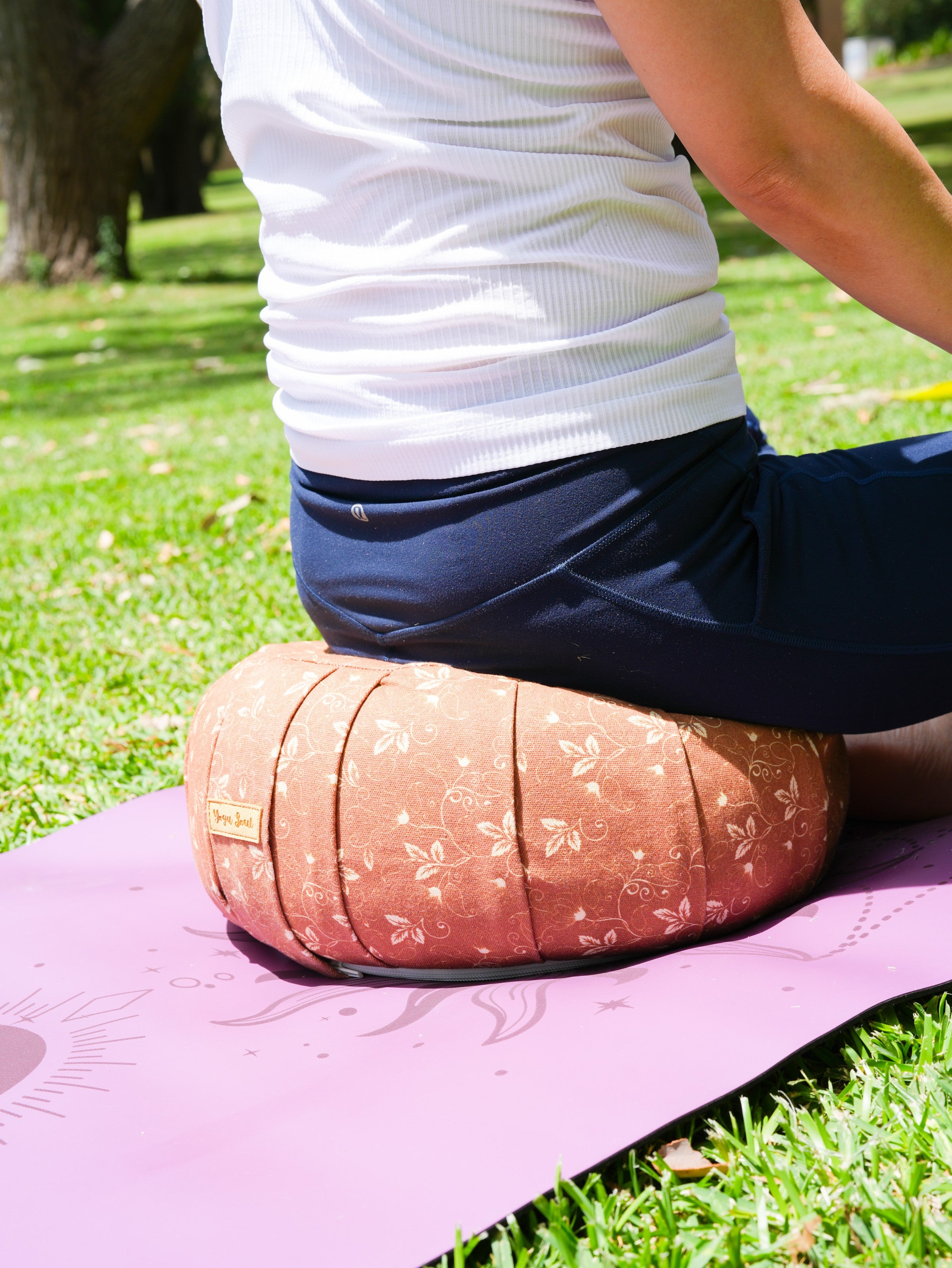 ZAFU Meditation Cushion | Lotus | Salted Caramel