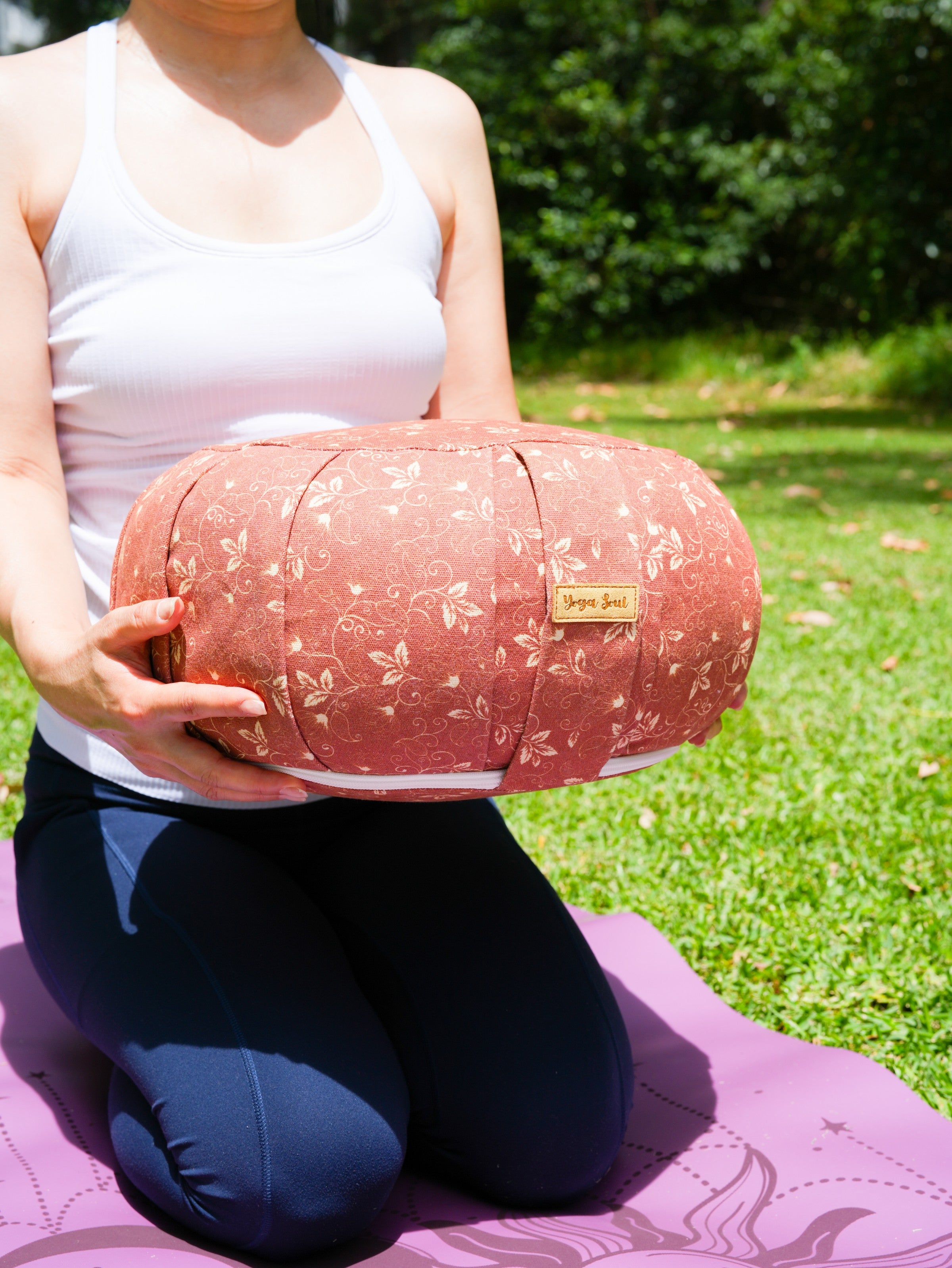 ZAFU Meditation Cushion | Lotus | Cinnamon